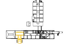 Layout para 3 agregados - Sem o sistema de abastecimento de agregados