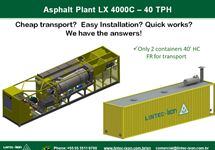 Asphalt plant LX 4000C - Transportation mode