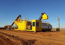 Containerized Asphalt Plant - Work site