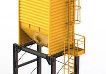 Asphalt storage silo