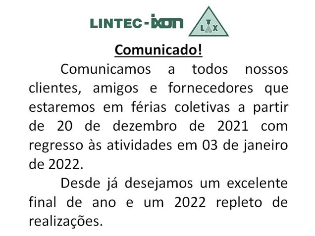 Comunicado Férias coletivas