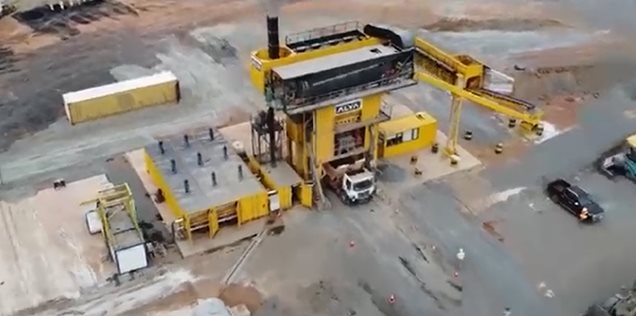 Vista drone usina gravimetrica CSD2500B