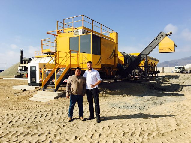 Mr. Jonathan Huaman and Mr. David Kaffka, on background the LX 14000